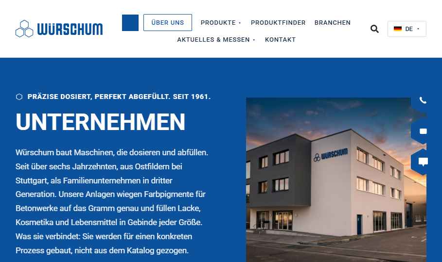Unternehmensseite Über uns